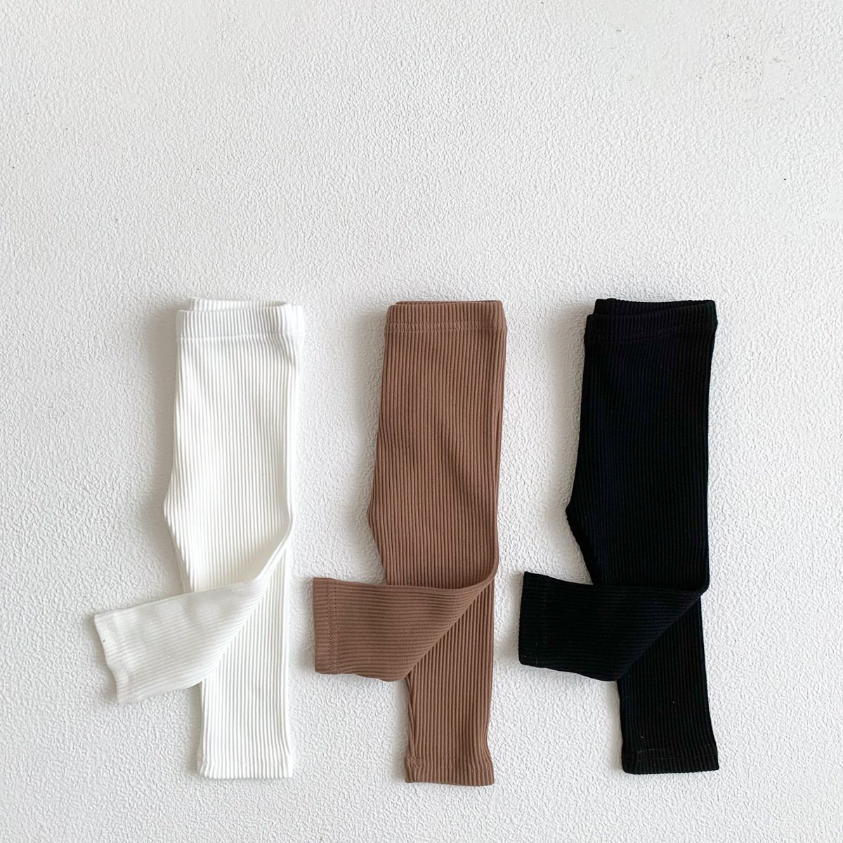 Wholesale Knitted Ribbed Pants Baby Toddler Unisex Striped Trousers Boy Girl kids Children Pants