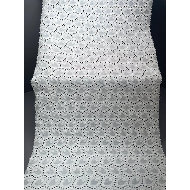 TUTON Cotton Lace Embroidery Fabric For Dress