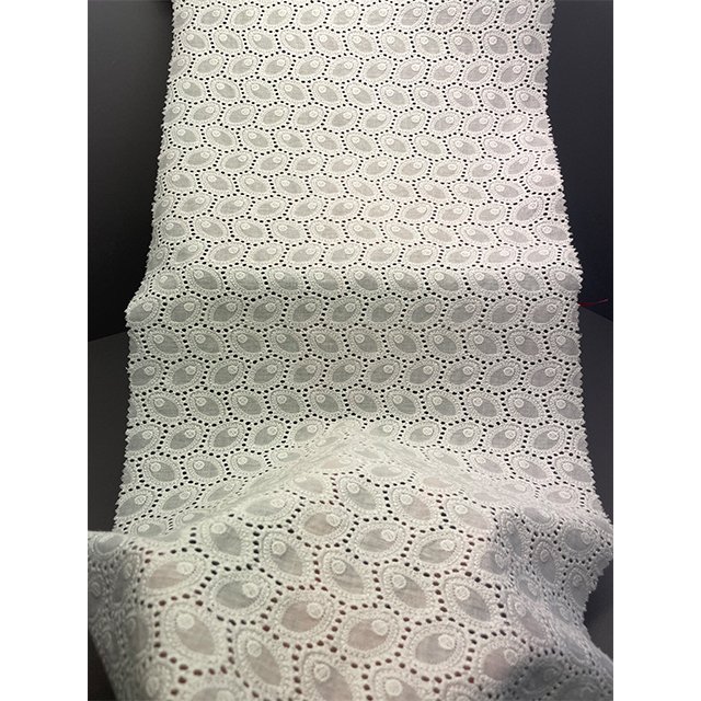 TUTON Cotton Lace Embroidery Fabric For Dress
