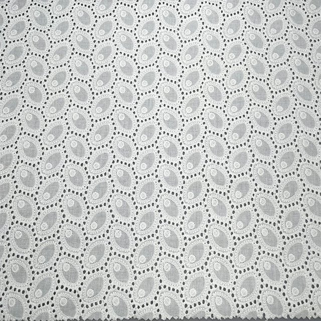 TUTON Cotton Lace Embroidery Fabric For Dress