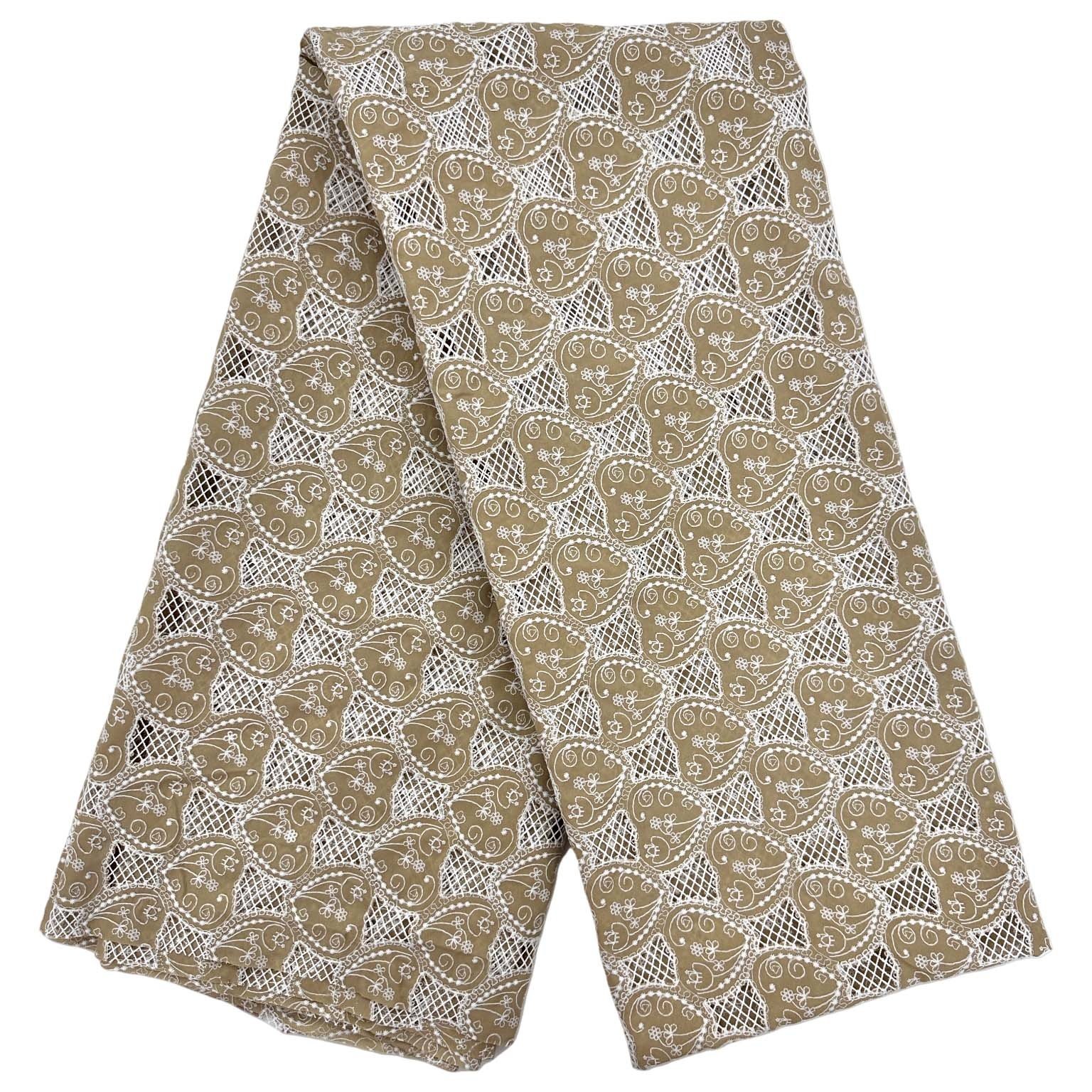 New Fashion African embroidery polyester fabric lace factory
