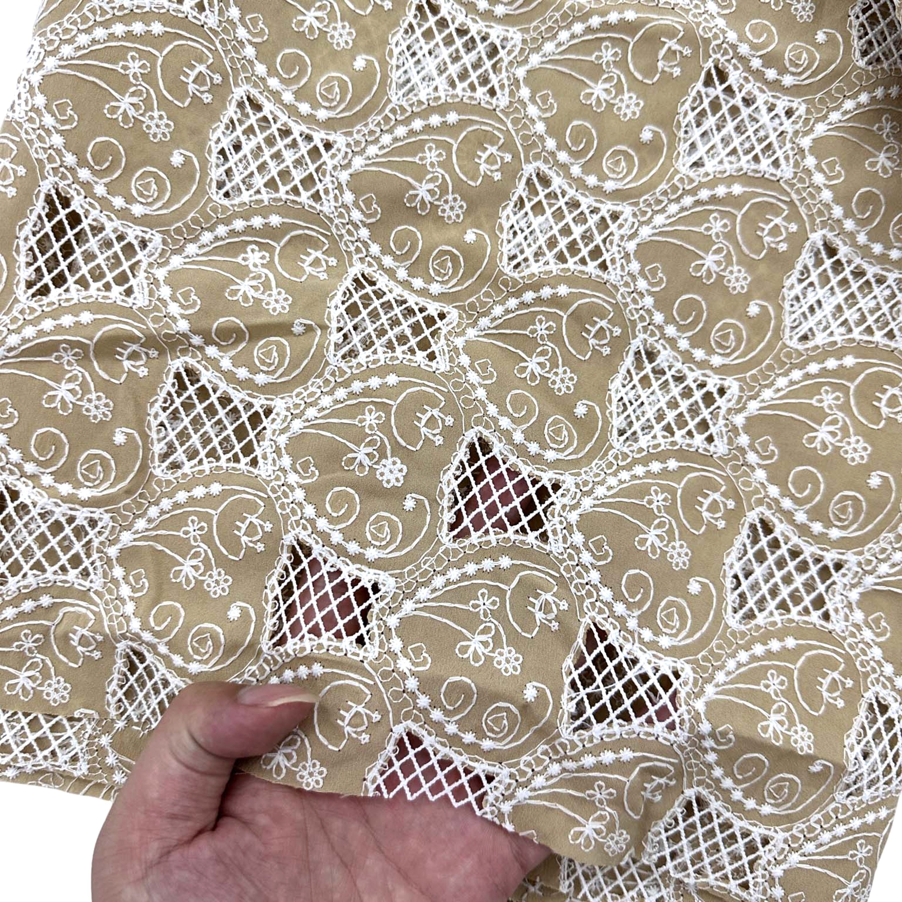 New Fashion African embroidery polyester fabric lace factory