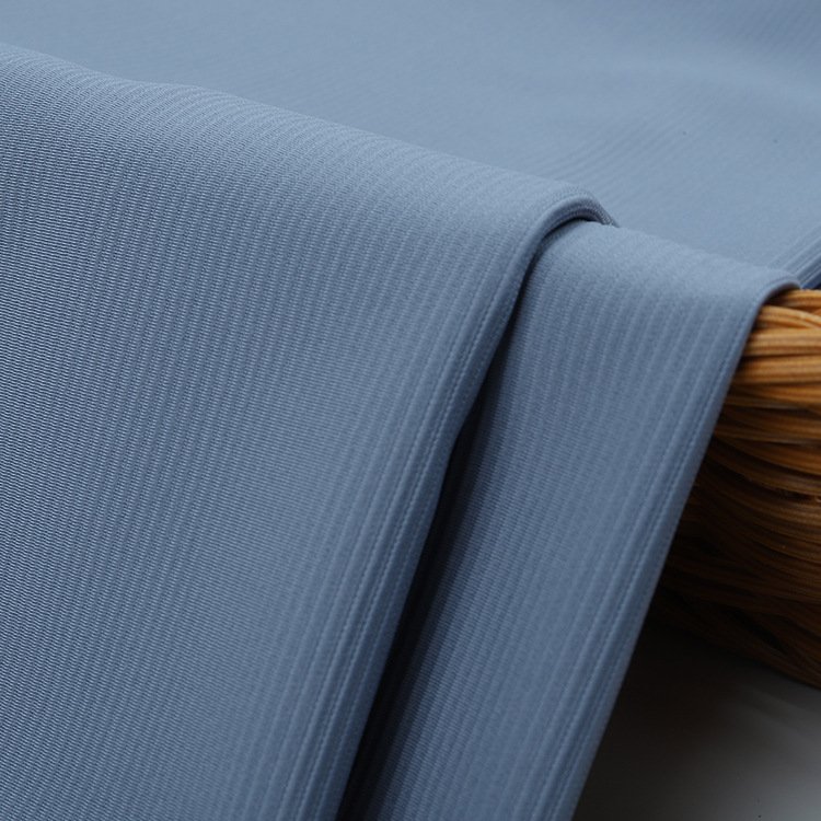 Nylon Double-sided High Elastic Ribbed Sports Fabric 30% Spandex for Yoga Suit Casual Sports Polo Shirt Fabric