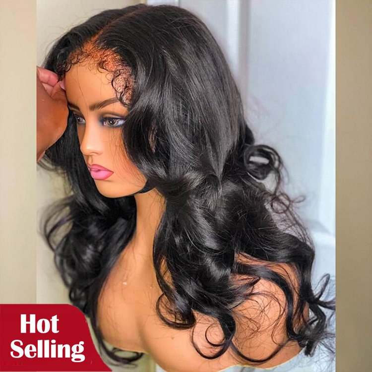 Raw Vietnamese 4C Edge Texture Hairline Lace Wig Human Hair Baby Hair Glueless Full HD Lace Frontal Wigs Natural Human Hair Wigs