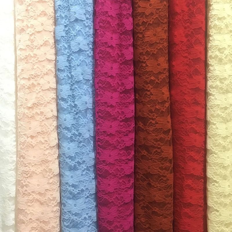 High quality beautiful nylon stretch soft flower lace for underwear lingerie