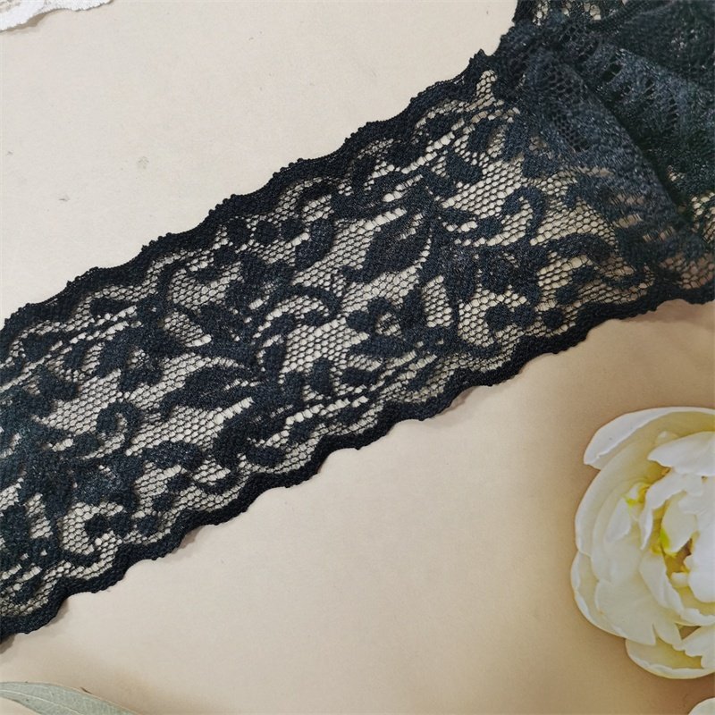 Factory Hot Sale High Quality Elastic Lace Trim 5.8cm French Underwear Lace Trim