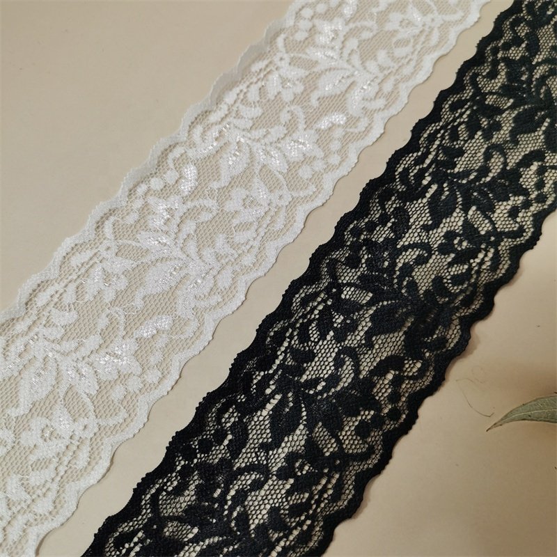 Factory Hot Sale High Quality Elastic Lace Trim 5.8cm French Underwear Lace Trim