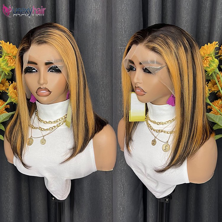 glueless bob wig, perruque bob lace frontal gray ginger pink 613 blonde blue color bob wig, skunk stripe bob lace frontal wig