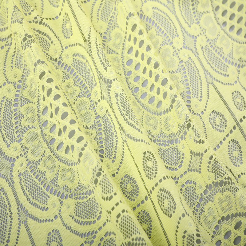 Factory supply 100% polyester lace big hole floral lace fabric for dress