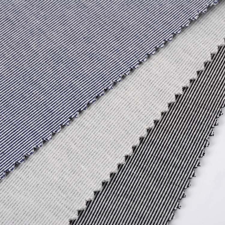 Wholesale ECO Friendly Custom Yarn Dye 95% Bamboo Fiber 5% Spandex Stretch Rib Bamboo Knit Fabric For Sale