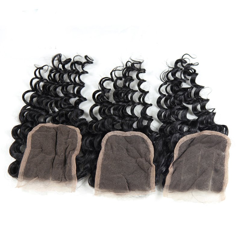 Wise Girls Remy Lace Frontal Closure 4x4 5x5 6x6 Cheap Brazilian Virgin Human Hair Deep Wave HD Lace Closure With Baby Hair