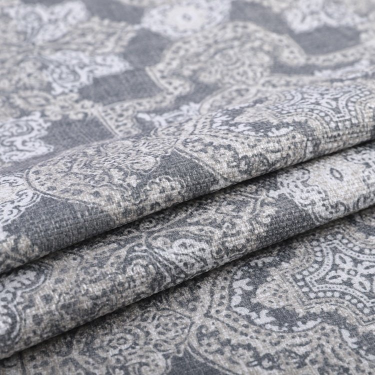 Latest Design Look Fabric Digital Printed Upholstery Linen Fabric For Garment Dress