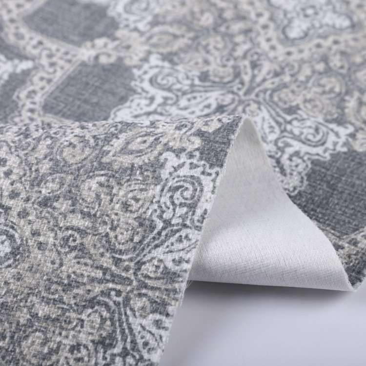 Latest Design Look Fabric Digital Printed Upholstery Linen Fabric For Garment Dress
