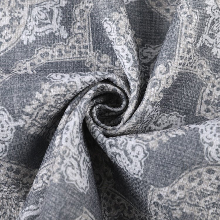 Latest Design Look Fabric Digital Printed Upholstery Linen Fabric For Garment Dress