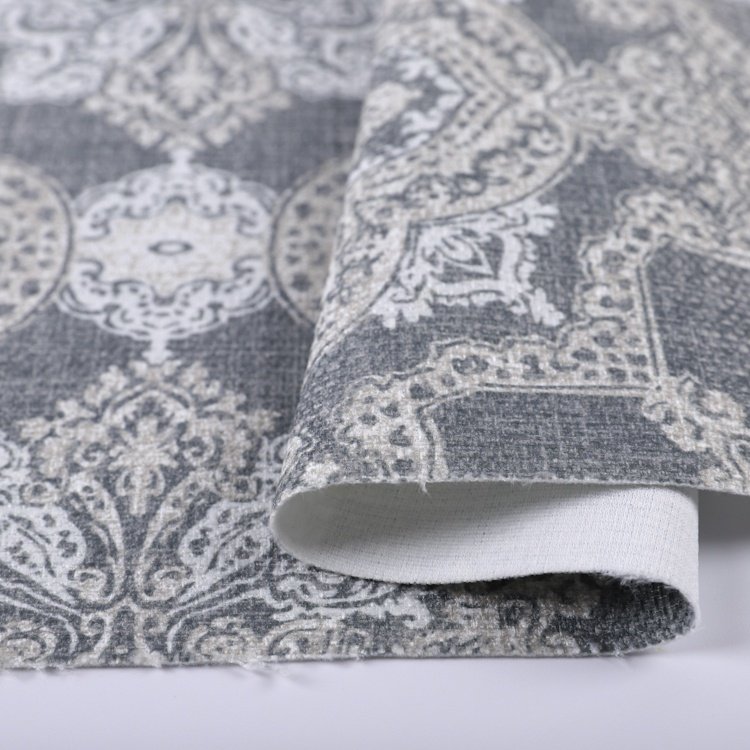 Latest Design Look Fabric Digital Printed Upholstery Linen Fabric For Garment Dress