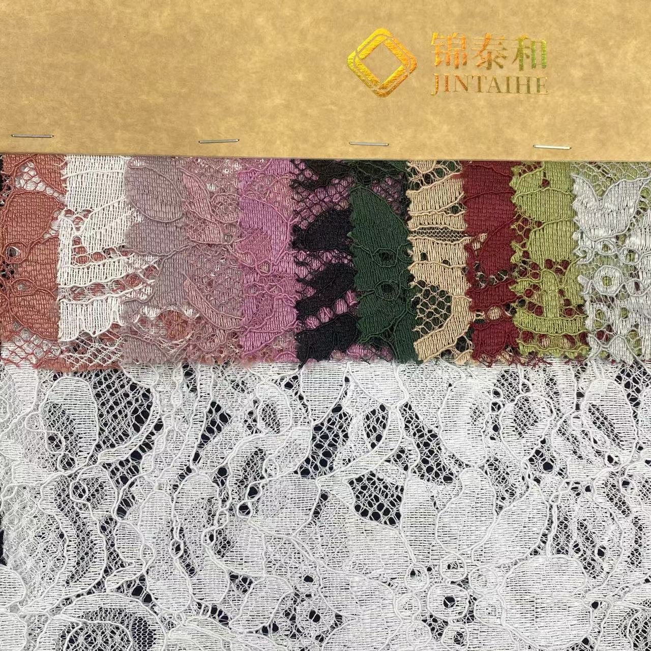 100% polyester lace fabric,Flower lace embroidery fabric,wedding dress lace fabric for women,Soft ,Multi-color custom,wholesale