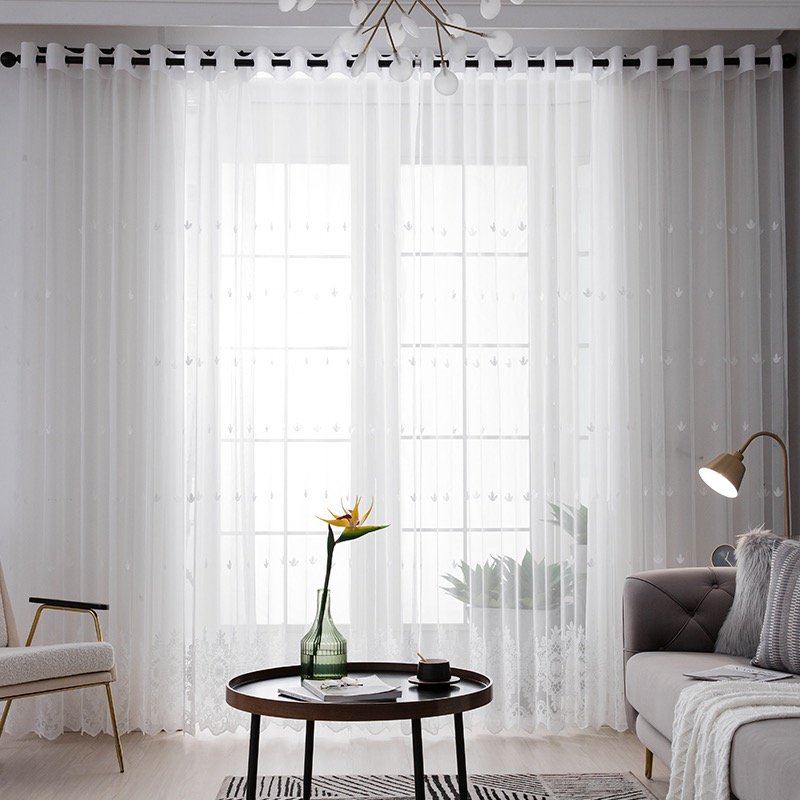 Cheap Price Fabrics Embroidery Curtain Fabrics Material For Romania