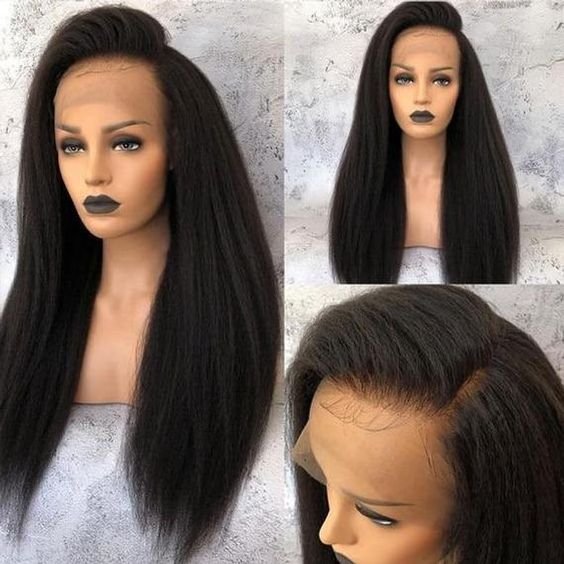 Cheap Wholesale Yaki Kinky Straight Hd Full Lace Frontal Wig Raw Brazilian Virgin Human Hair Transparent Lace Front Wig Vendor
