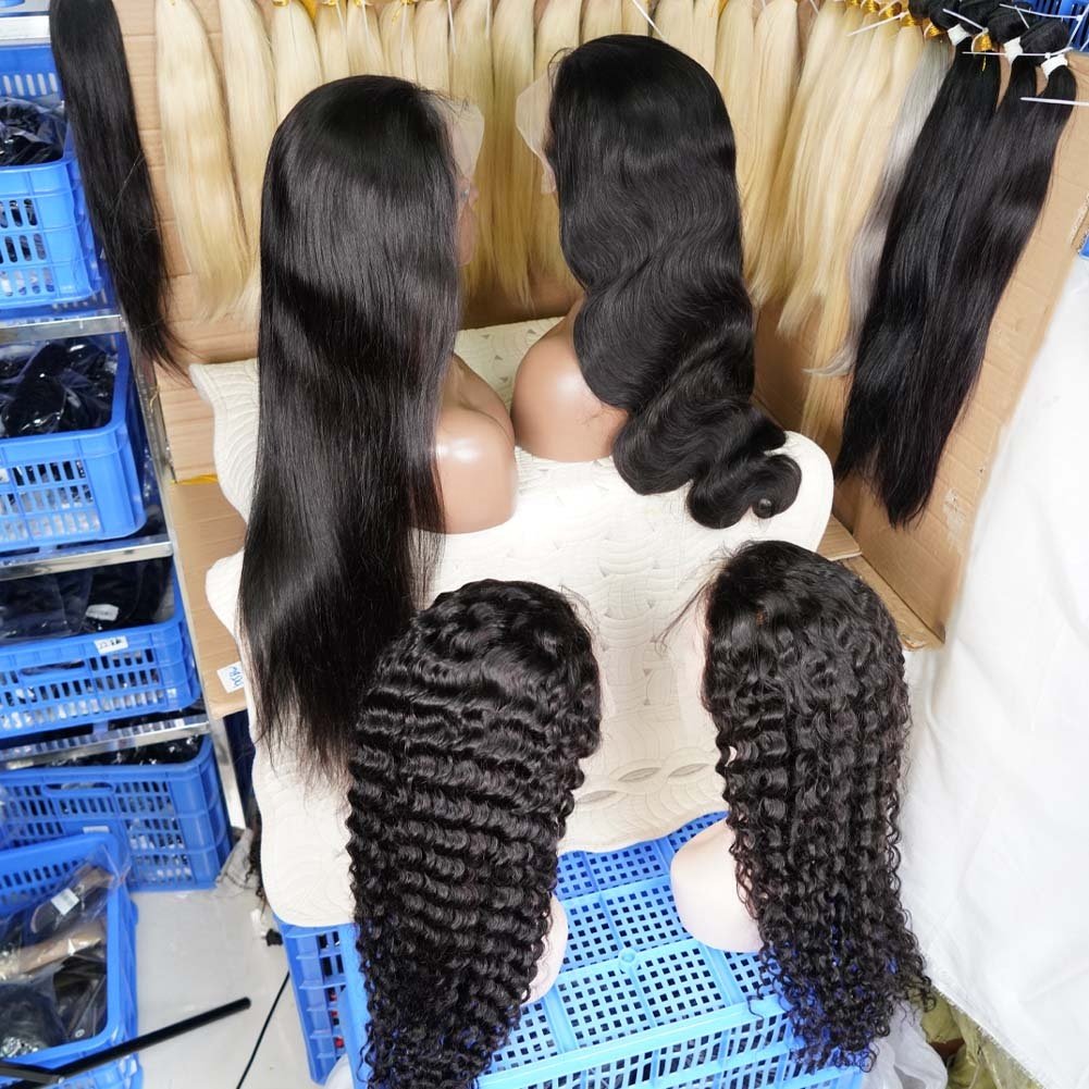 Cheap Wholesale Yaki Kinky Straight Hd Full Lace Frontal Wig Raw Brazilian Virgin Human Hair Transparent Lace Front Wig Vendor