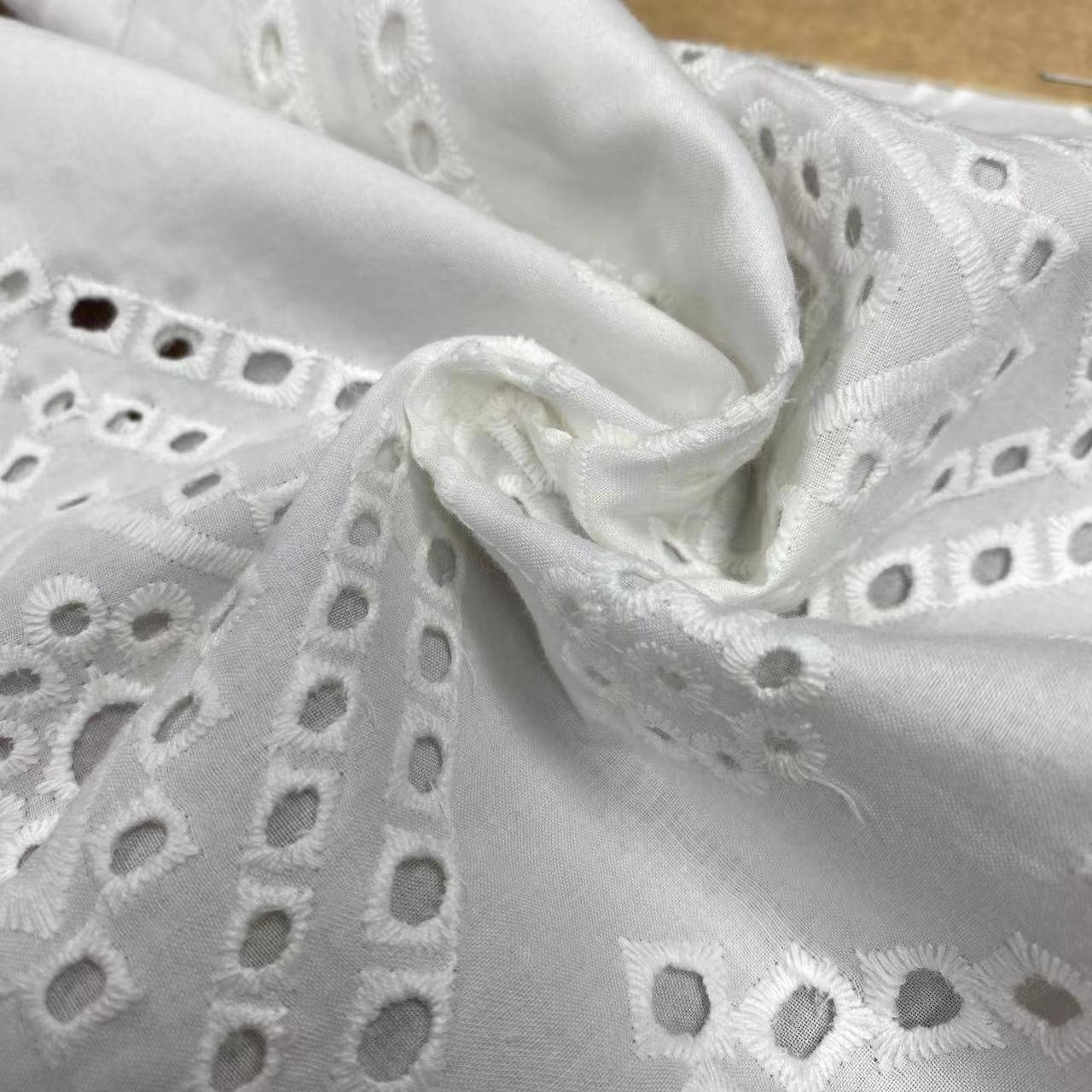 100%Cotton embroidery fabric ,cotton embroidery fabric with holes,Can be made clothing fabrics,Multi-color custom ,wholesale