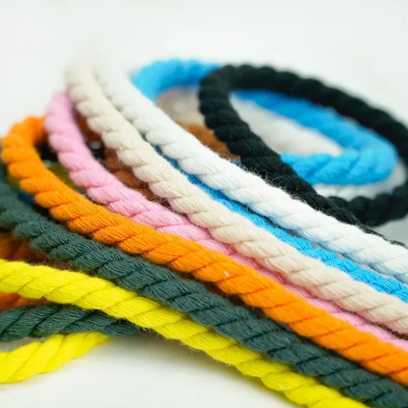 New Rope Sneakers boots shoe laces round Rope shoe laces 0.6CM thicker cotton braided Sneaker shoe laces for AF1/AJ1 1 pair