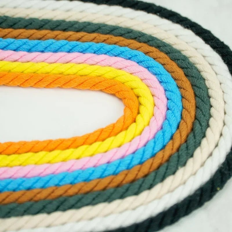 New Rope Sneakers boots shoe laces round Rope shoe laces 0.6CM thicker cotton braided Sneaker shoe laces for AF1/AJ1 1 pair
