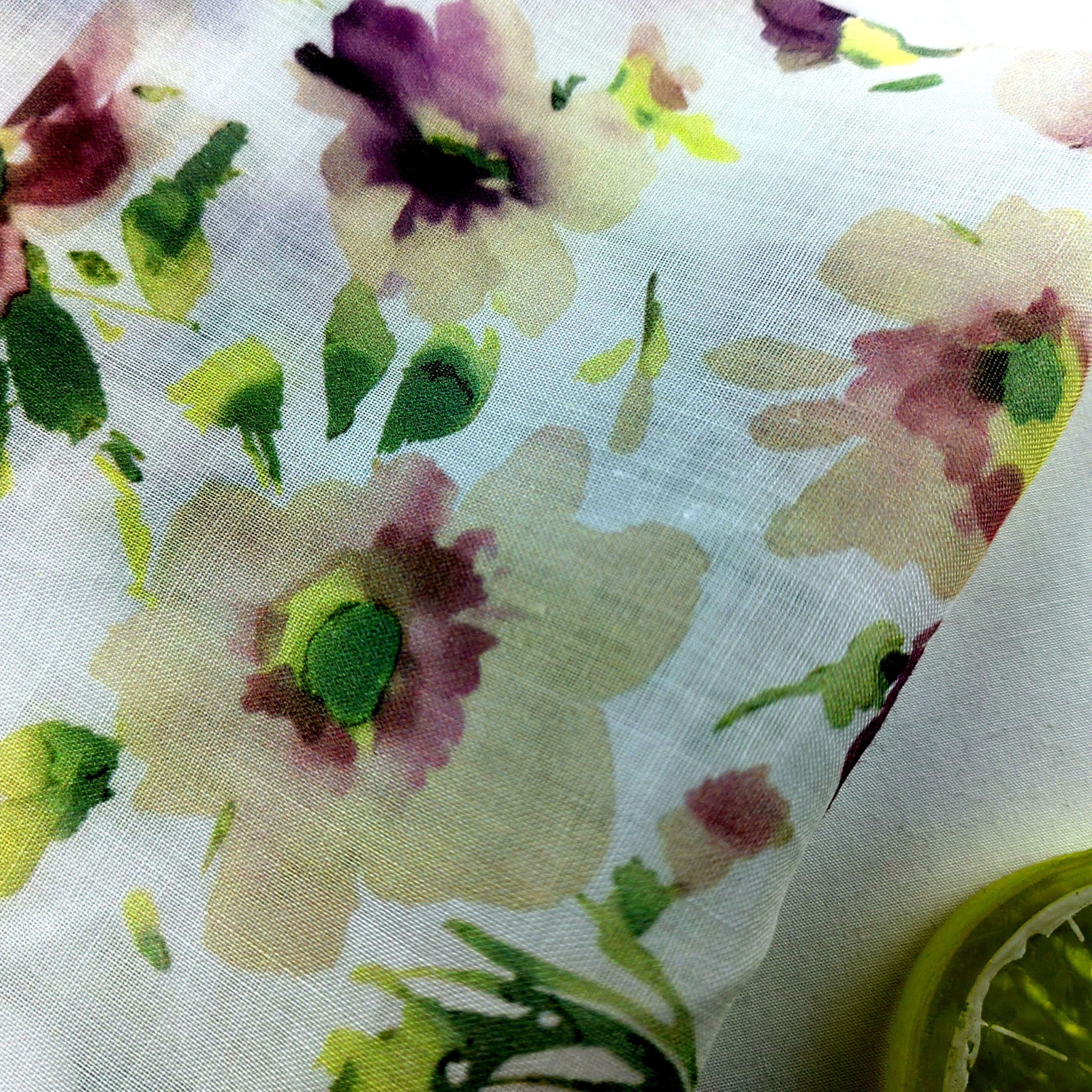 Pure Linen prints fabric natural fiber linen printed fabric for linen casual dress shirts
