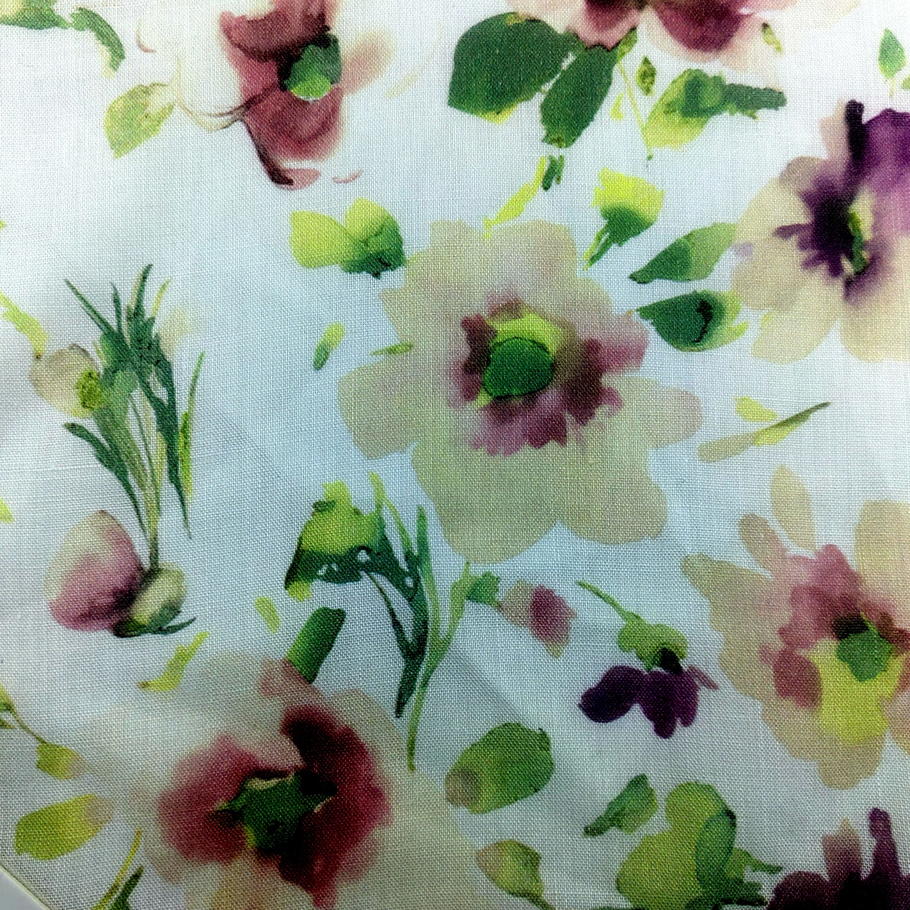 Pure Linen prints fabric natural fiber linen printed fabric for linen casual dress shirts