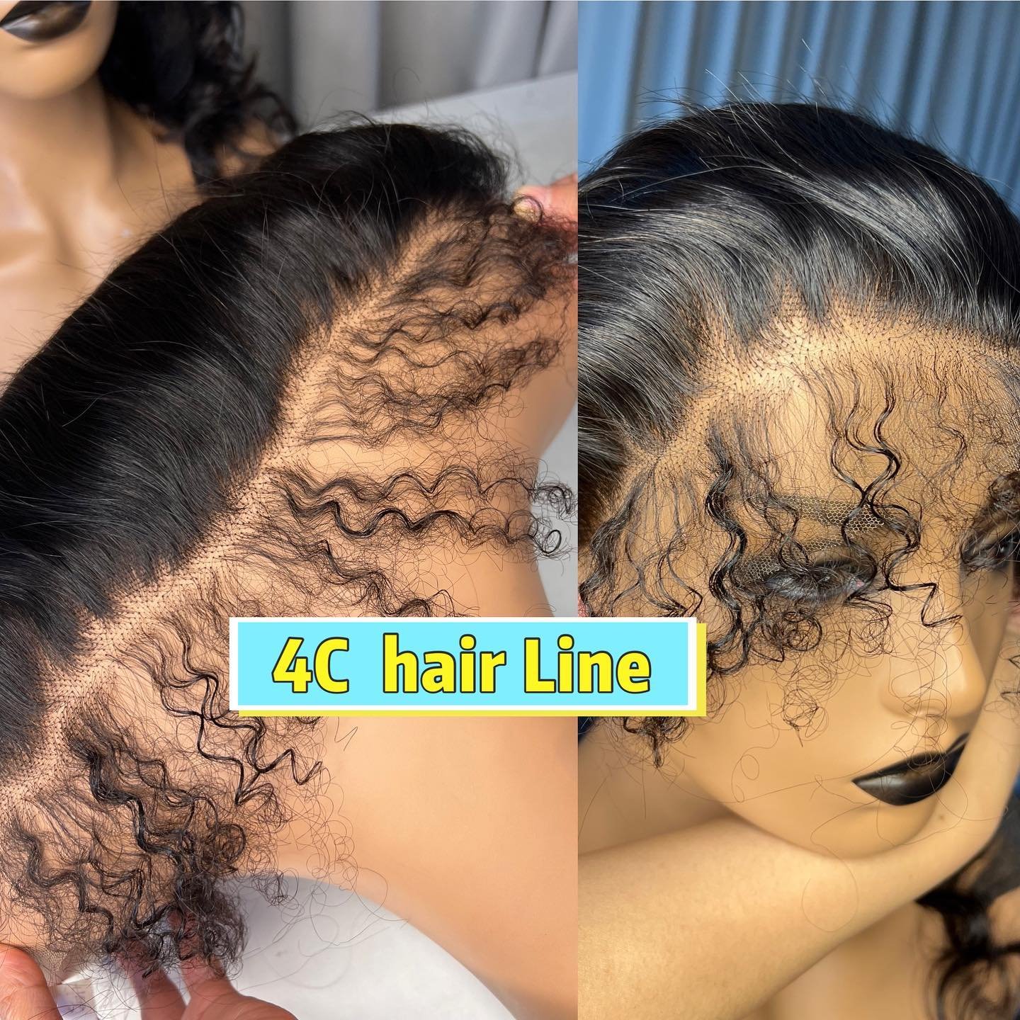 4x4 13x4 Lace Frontal Wig Super Double Drawn Egg Curl Virgin Cambodian Hair HD Lace Egg Curls Fumi Hair Wig
