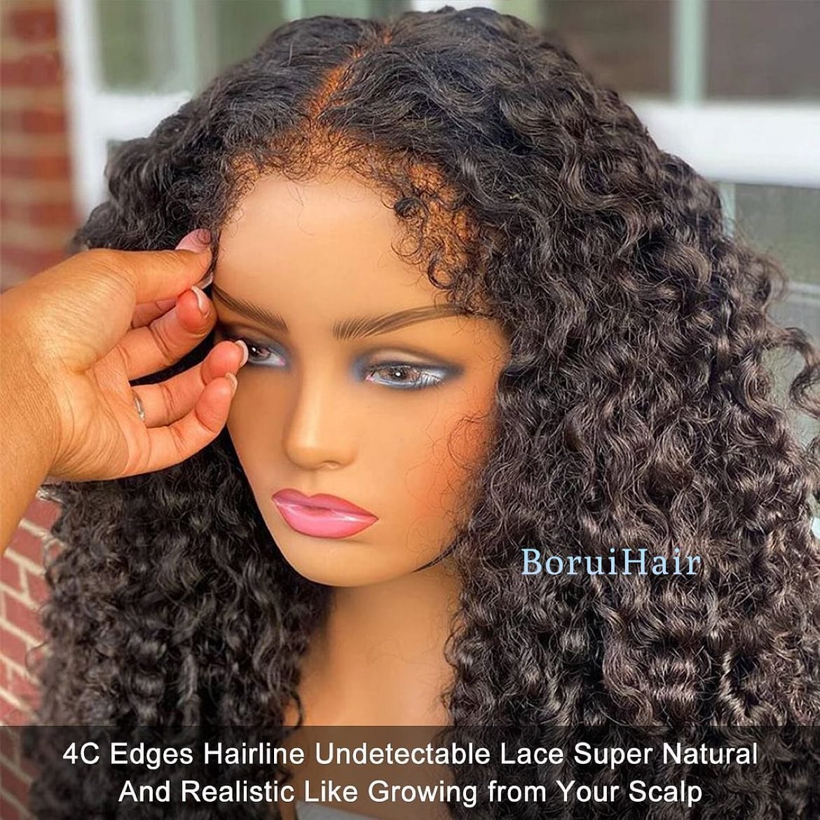4x4 13x4 Lace Frontal Wig Super Double Drawn Egg Curl Virgin Cambodian Hair HD Lace Egg Curls Fumi Hair Wig