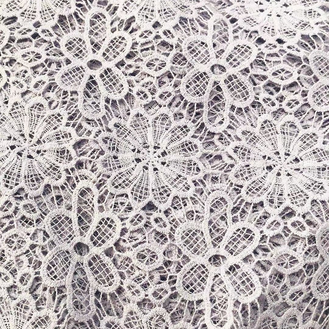 Hot sell embroidery cotton fabric stitchwork polyester fabric