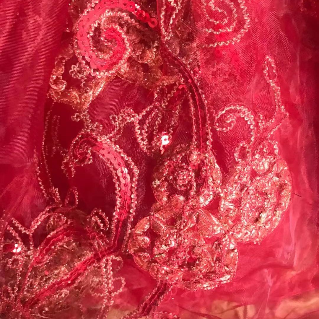 Hot sell embroidery cotton fabric stitchwork polyester fabric