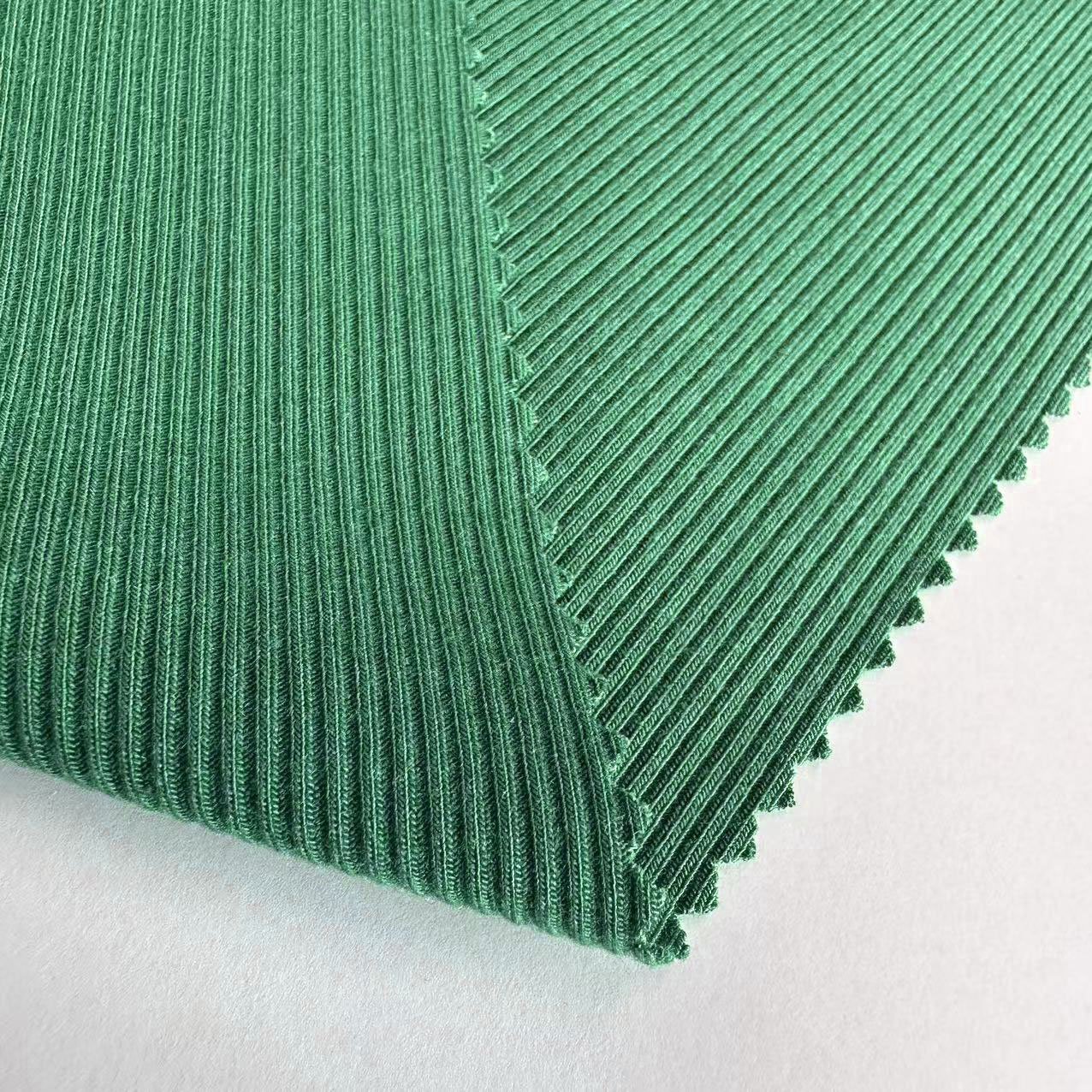 High Quality Anti Pilling 300gsm 95 modal 5 spandex Stretch knit 2x2 Rib Fabric For Underwear and garment