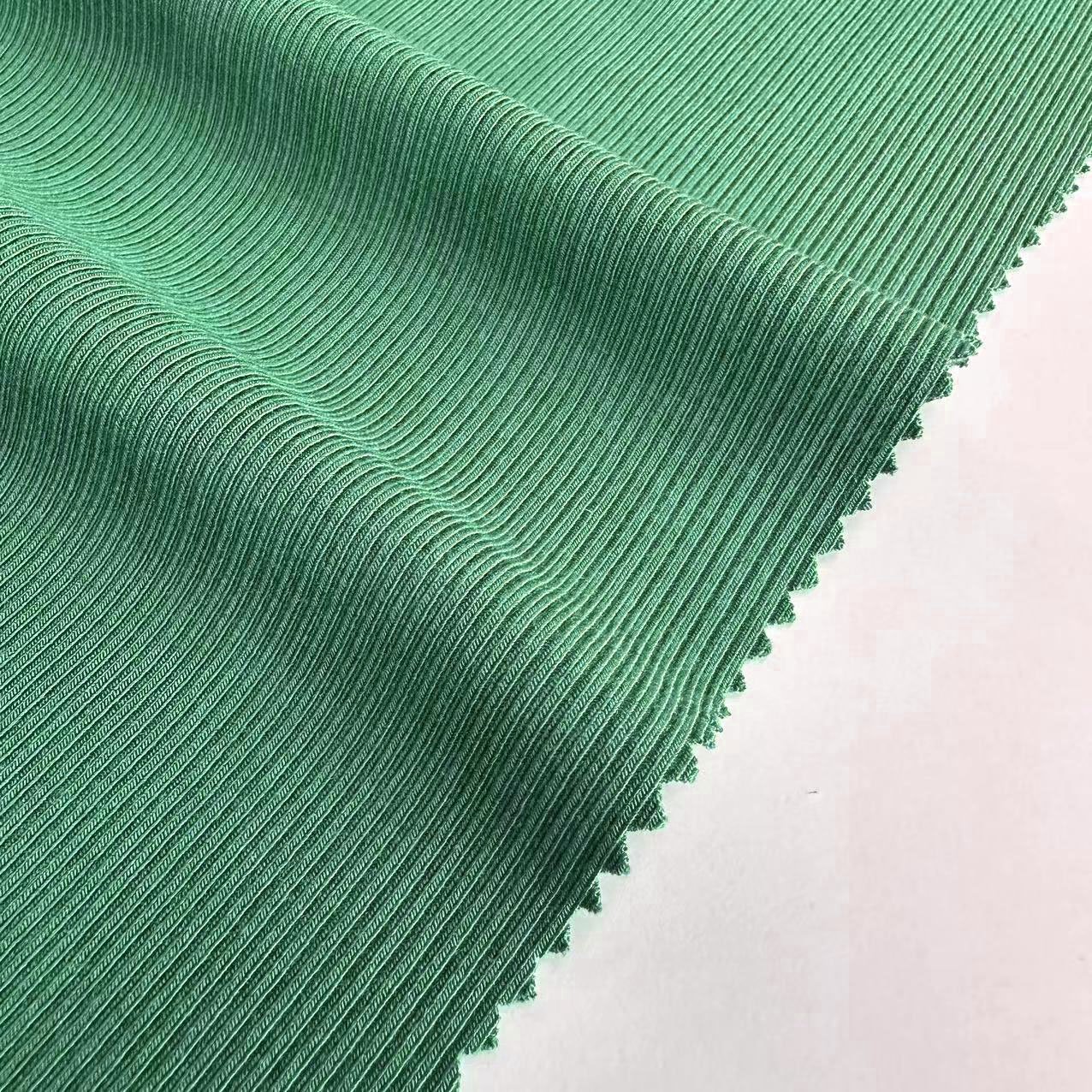 High Quality Anti Pilling 300gsm 95 modal 5 spandex Stretch knit 2x2 Rib Fabric For Underwear and garment