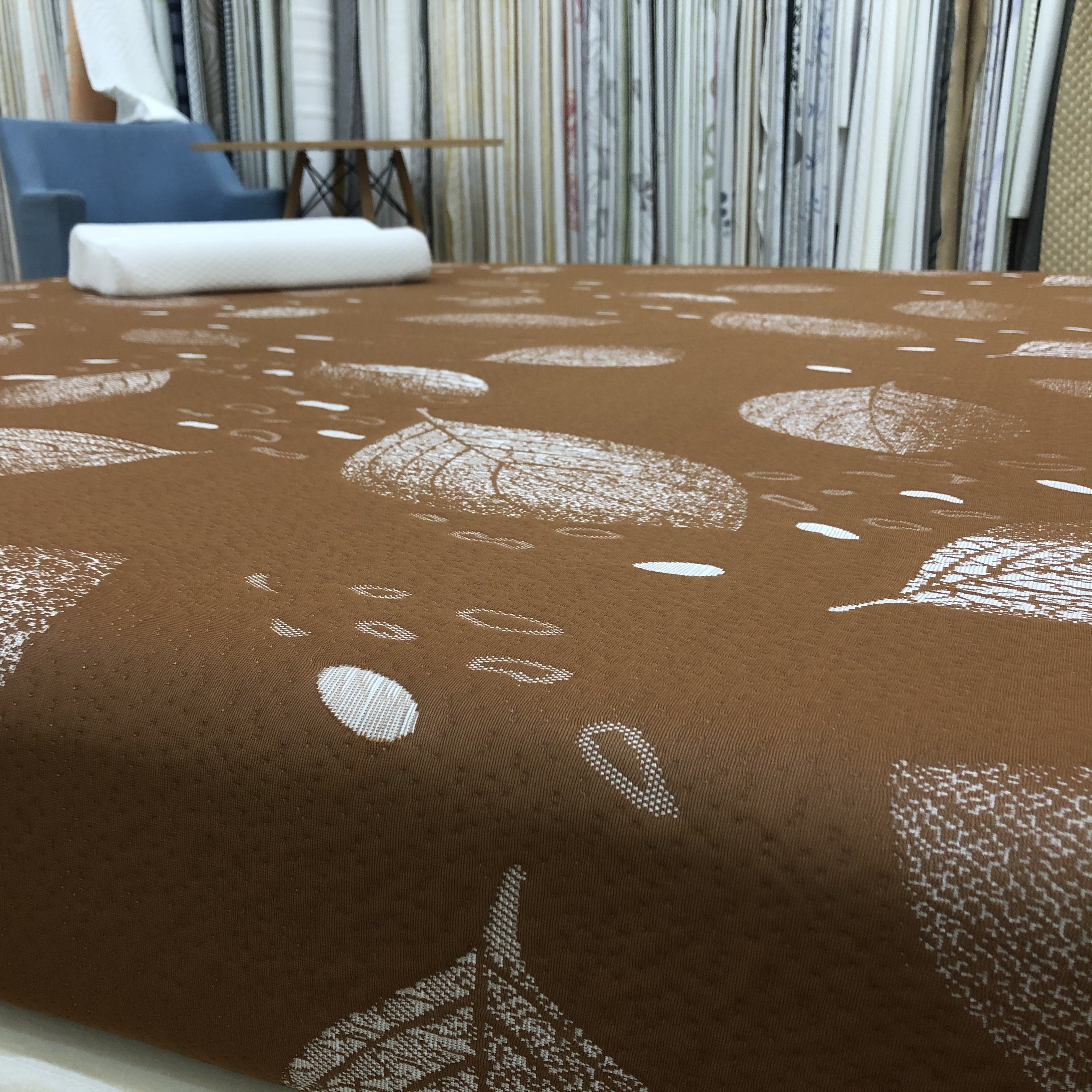 100% Polyester Knitting Recycle Polyester Damask Knitted Jacquard Mattress Fabric