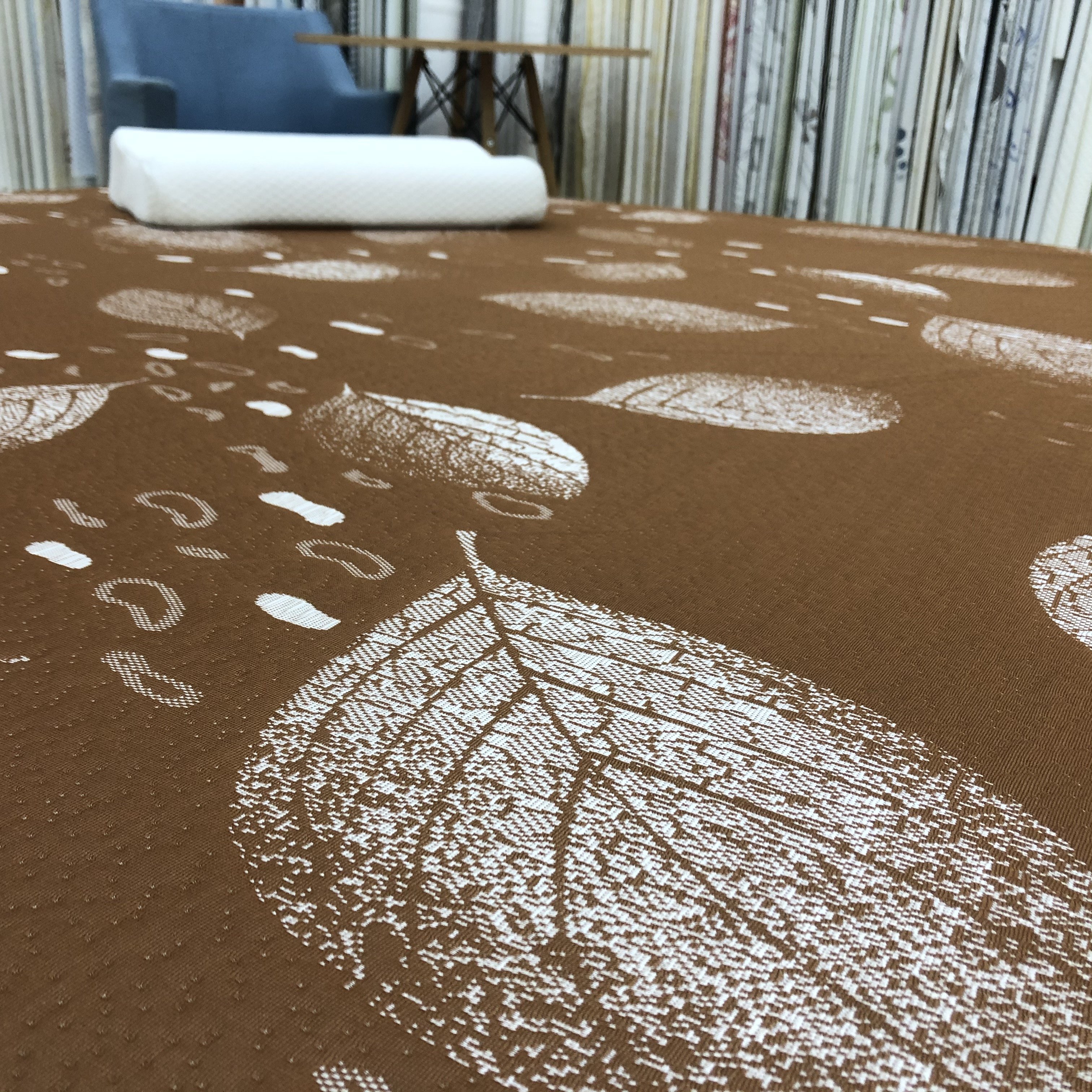 100% Polyester Knitting Recycle Polyester Damask Knitted Jacquard Mattress Fabric