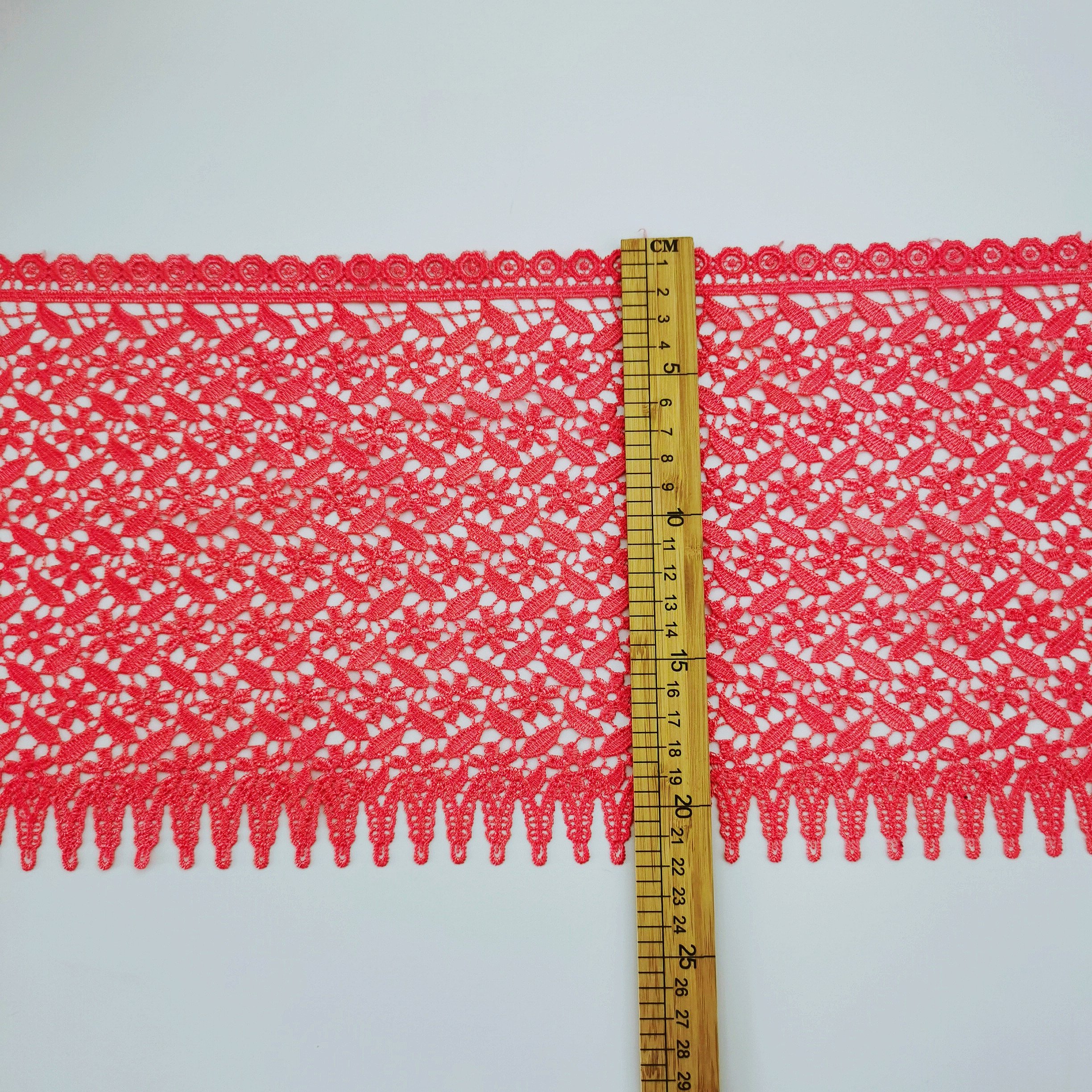 High quality milk silk lace polyester chemical lace trim guipure border lace trim for accessories