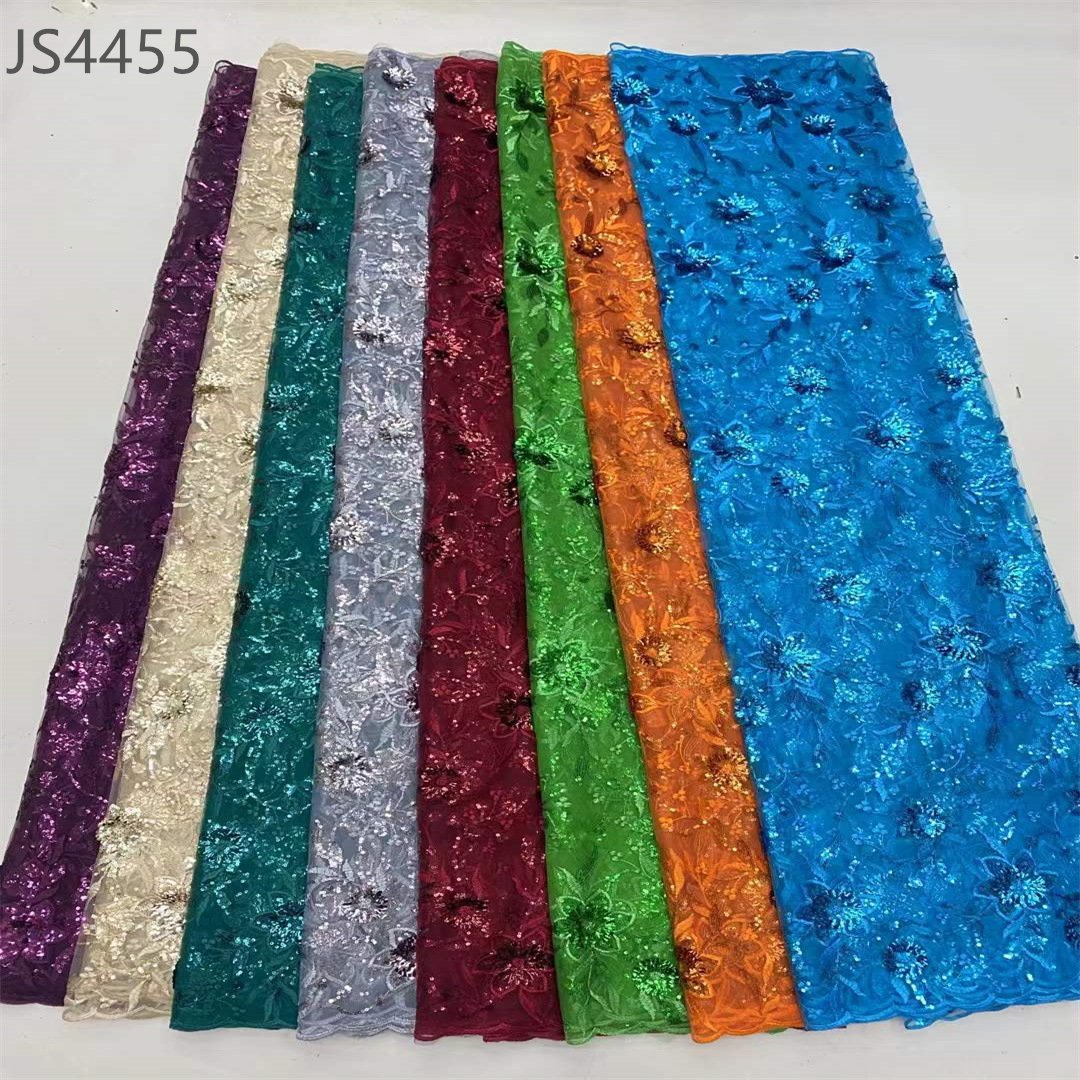 Chinese vintage style High Quality handmade embroidered elegant lace fabric for wedding dress