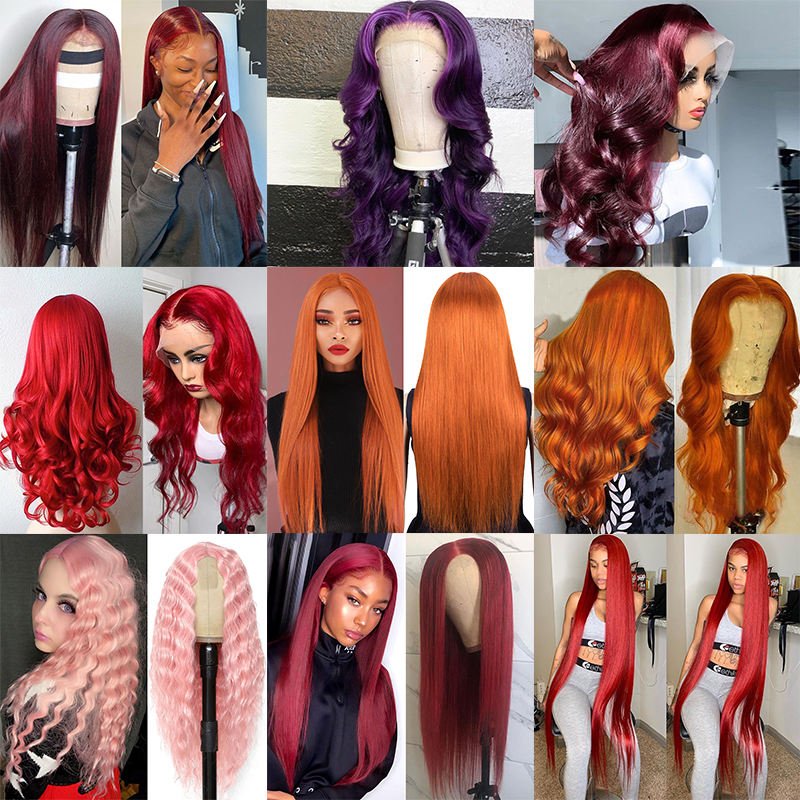 Wholesale Peruvian Virgin Hair Wigs Human Hair Lace Front 13x4 13x6 Hd Human Hair Lace Front Wig Vendors Ginger Lace Front Wig