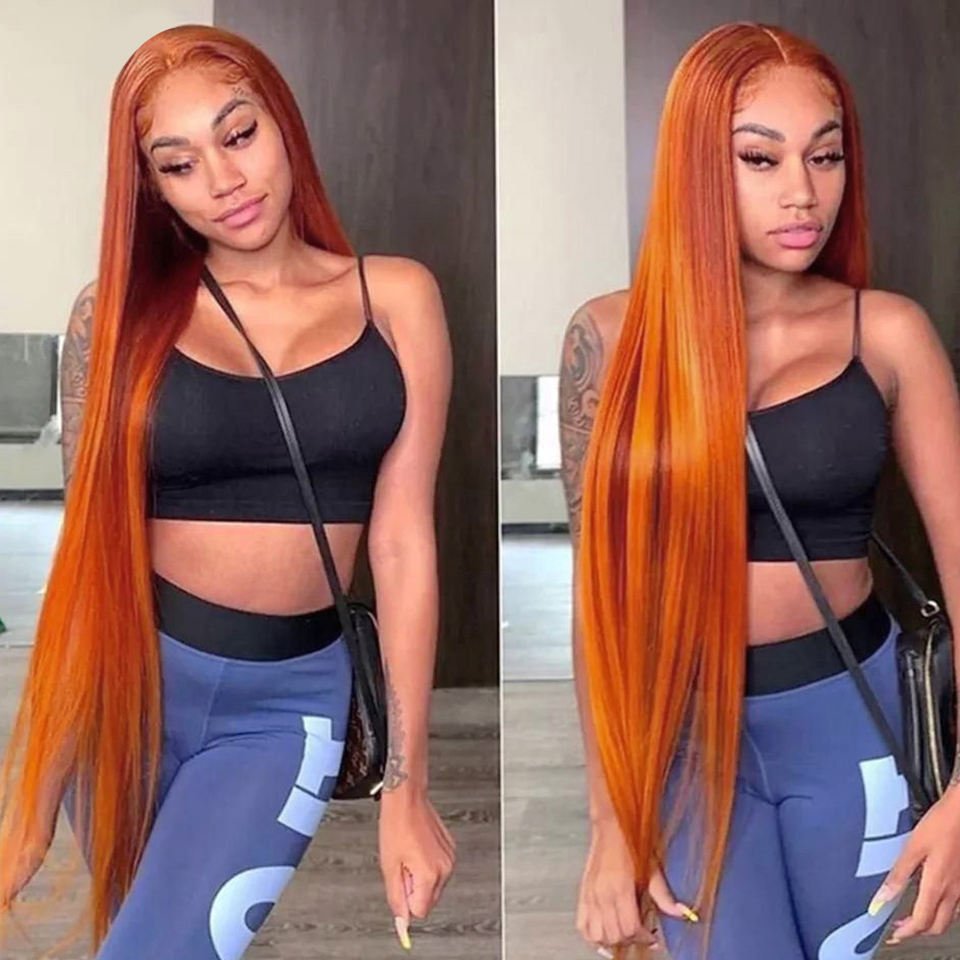Wholesale Peruvian Virgin Hair Wigs Human Hair Lace Front 13x4 13x6 Hd Human Hair Lace Front Wig Vendors Ginger Lace Front Wig