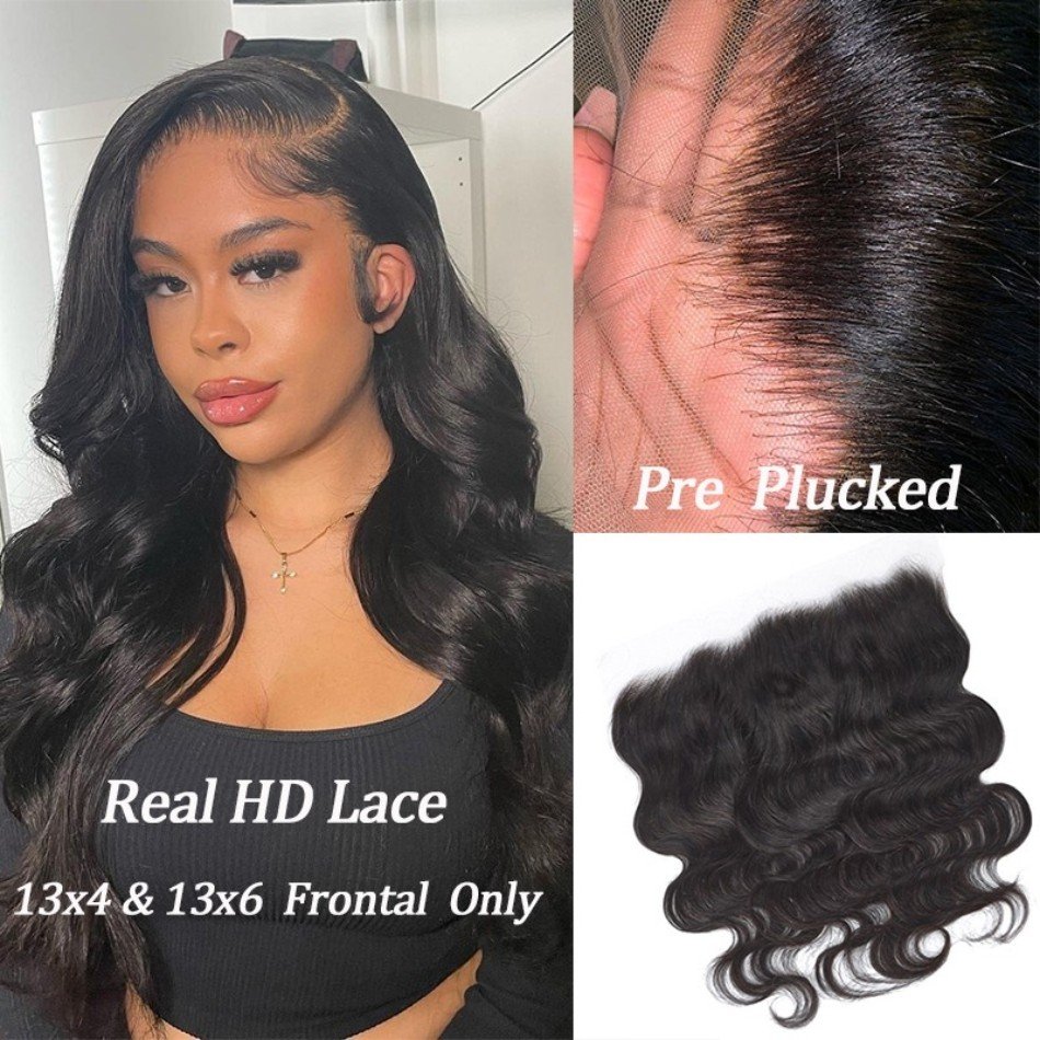 Cheap Virgin Human Hair Pre Pluck Swiss Hd Transparent 4X4 5X5 6X6 13X6 360 13X4 Ear To Ear Lace Frontal Body Wave Malaysian