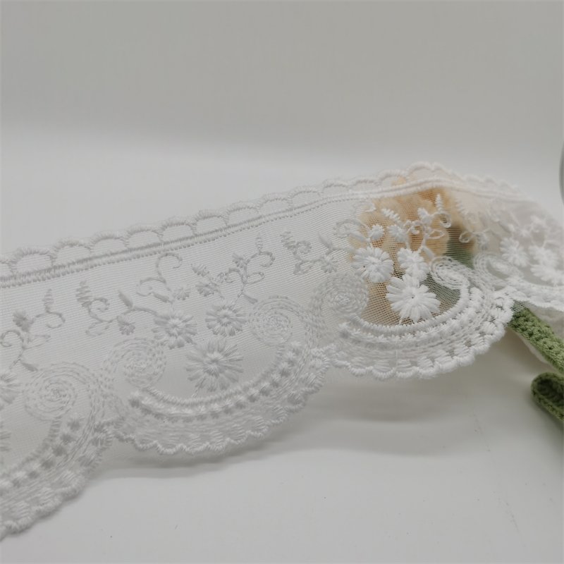 Hot SaleWater Soluble Lace embroidery mesh lace Trim Lace For Lingerie