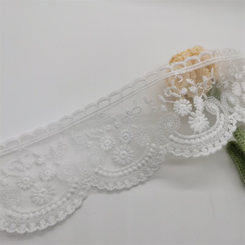 Hot SaleWater Soluble Lace embroidery mesh lace Trim Lace For Lingerie