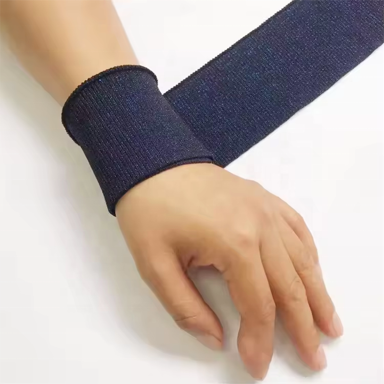 Custom factory price rayon skin-friendly rib knit cuff