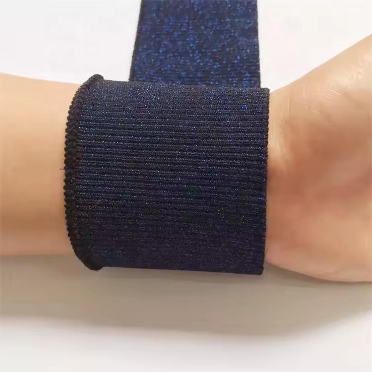 Custom factory price rayon skin-friendly rib knit cuff