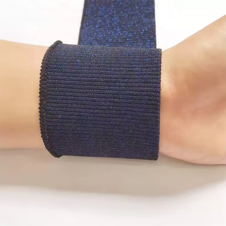 Custom factory price rayon skin-friendly rib knit cuff