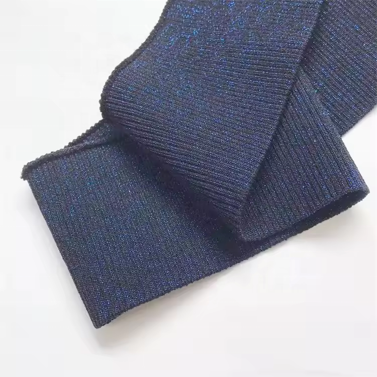Custom factory price rayon skin-friendly rib knit cuff
