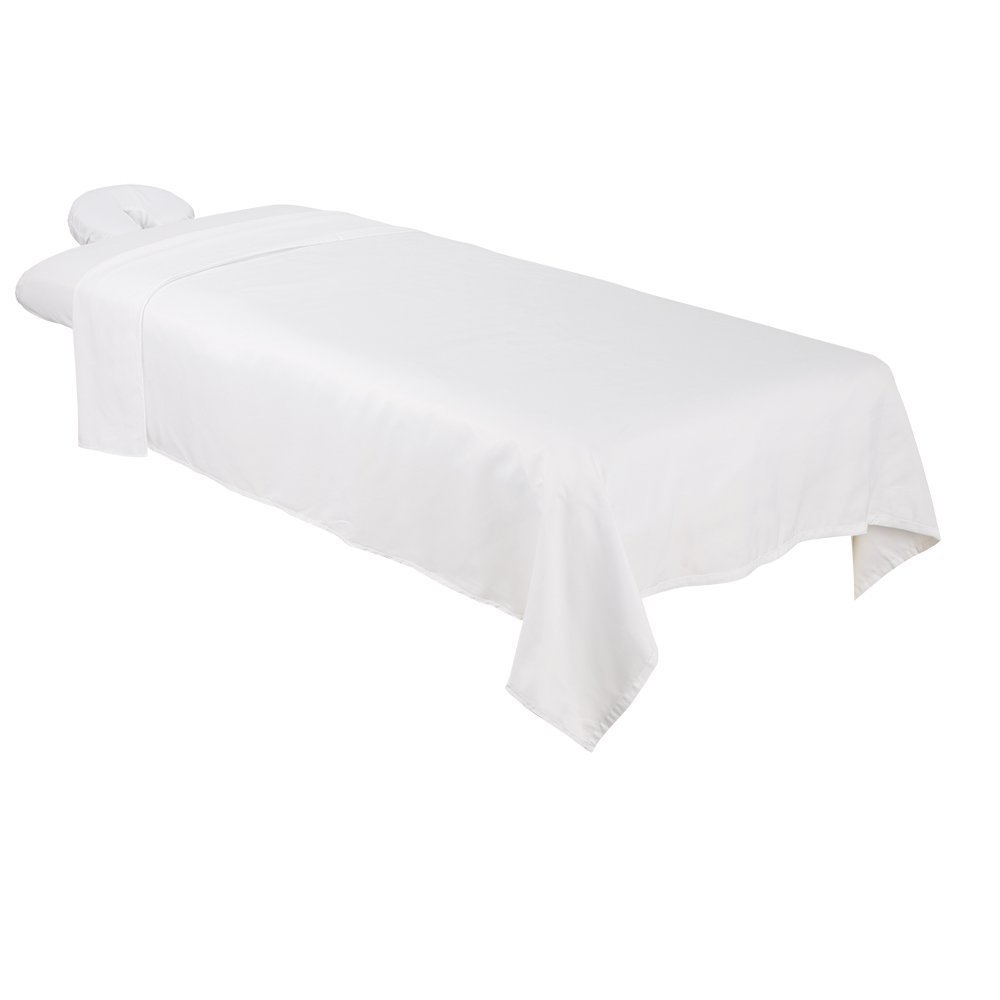 Soft microfiber massage table bed sheet cover set Spa Massage Table Elastic Fitted Flat Bed Sheet