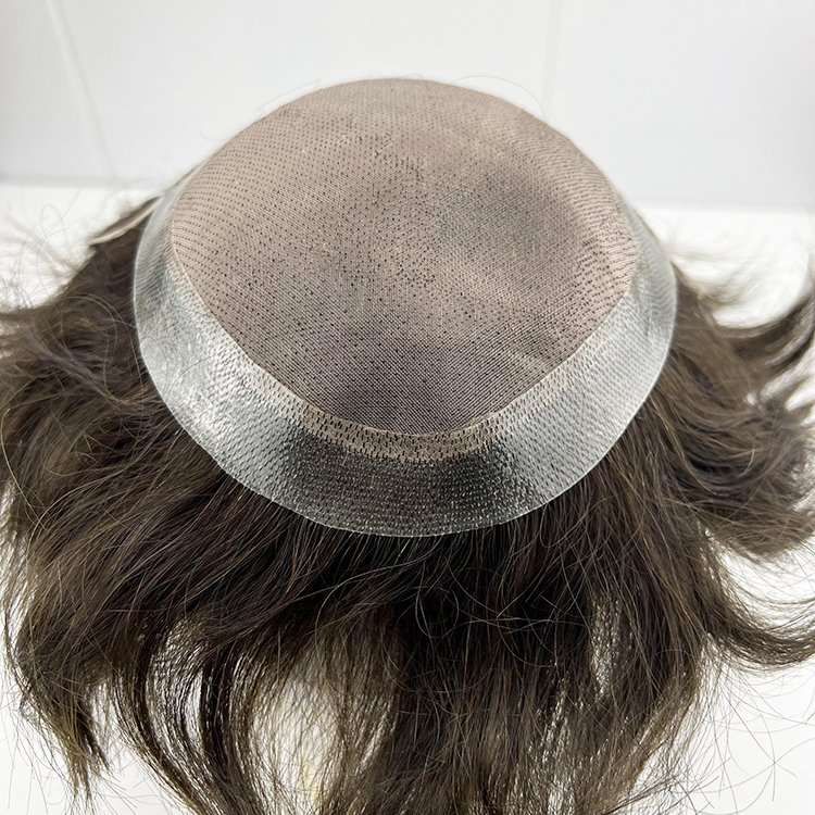 Lace And Pu Base Wig For Men Indian Hair Replacement System Unit For Men Male Hair Prosthesis Milsur Australia Men Toupee