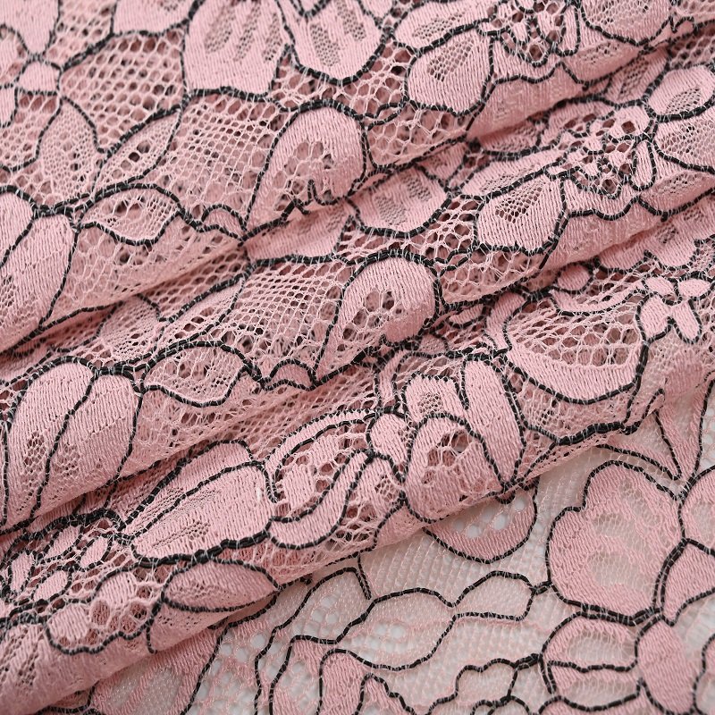 New Style Lower Price Fashion Nylon Cotton Strands Lace Fabric For Dress